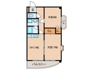 ロイヤルアサノの物件間取画像